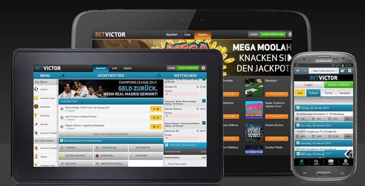 Betvictor mobil