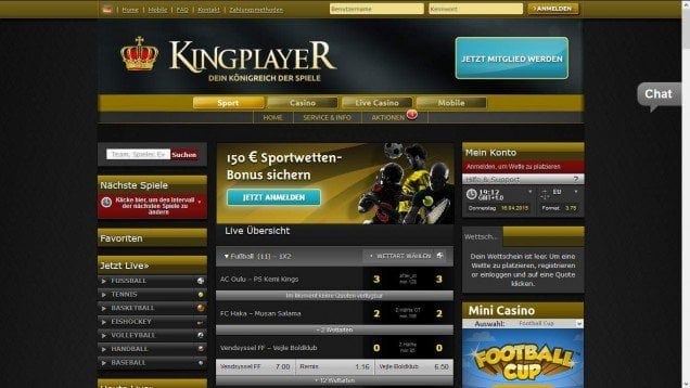 Kingplayer Informationen - Header