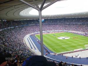 Home of Hertha - Das Olympiastadion in Berlin.