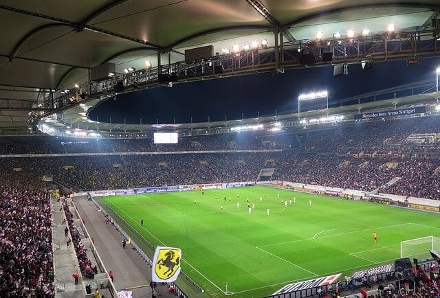 Die Mercedes Benz Arena des VfB Stuttgart. Auch im Abstiegskampf stets gut besucht gewesen.