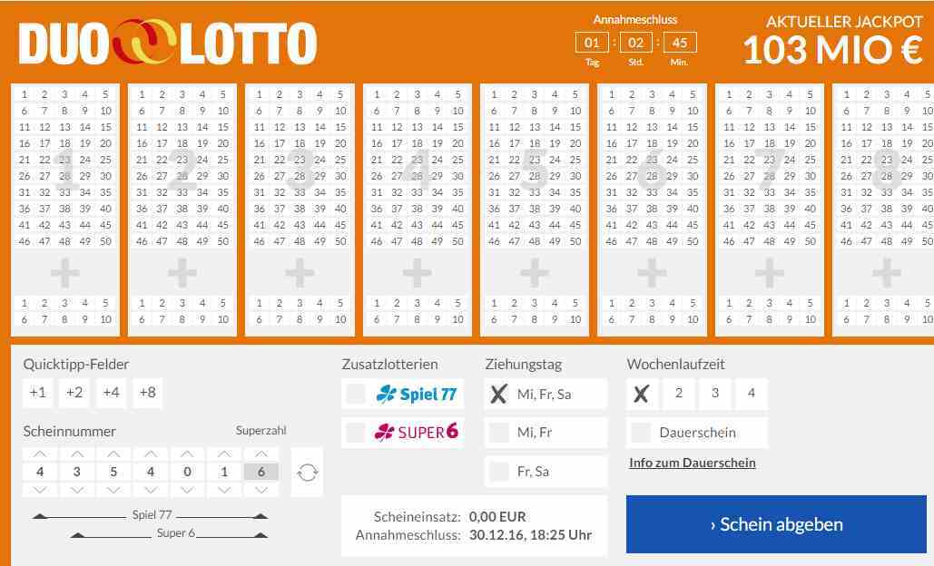 Lotto24 Erfahrungen - DuoLotto